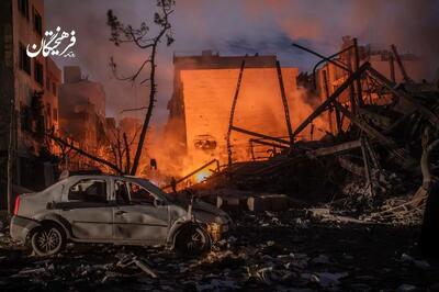  تصاویری از نیروهای هلال احمر در مناطق آسیب‌دیده تهران