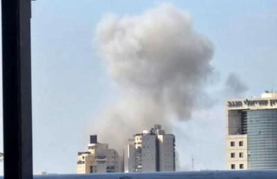  لحظه اصابت موشک‌ ایرانی به بئرالسبع