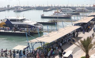  تردد مسافری در بنادر اصلی جزیره قشم عادی و پایدار است