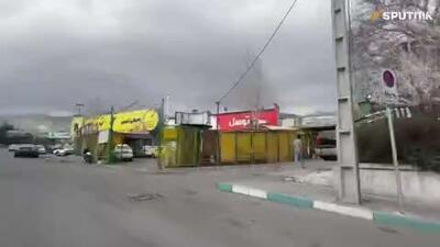  گزارش خبرنگار اسپوتنیک از وضعیت خیابان ها، مغازه ها و پمپ بنزین ها در تهران