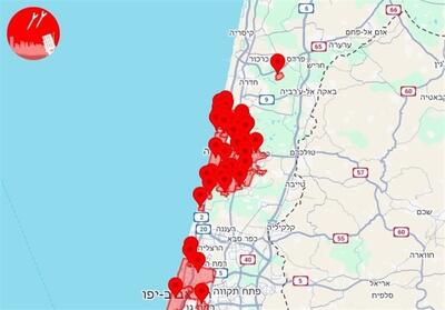  اصابت موشک‌های ایران به مرکز فلسطین اشغالی - تسنیم