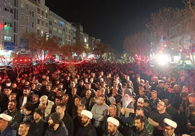  خروش مردم غرب تهران در وداع با رهبر شهید - تسنیم