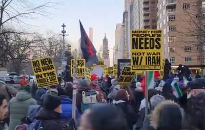  تظاهرات ضد جنگ مردم آمریکا در نیویورک