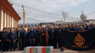  پیکر شهید ۱۴ ساله شیرازی تشییع شد
