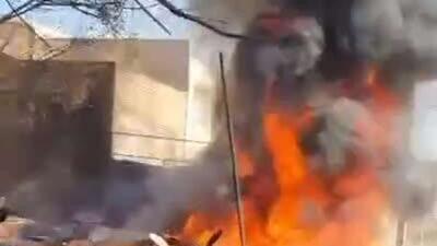  انهدام پهپاد هرمس در خمینی‌شهر