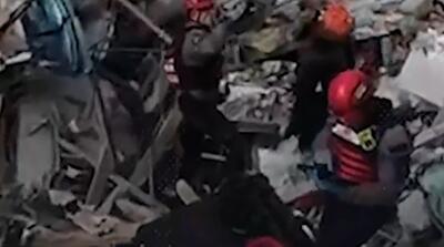  تصاویر فلسطینی‌ها از اصابت موشک‌های ایران