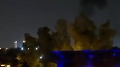  تصاویر انهدام سفارت آمریکا در عربستان و آتش سوزی عظیم