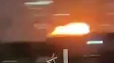  4 ویدیو از لحظه اصابت پهپاد ایران به کنسولگری آمریکا