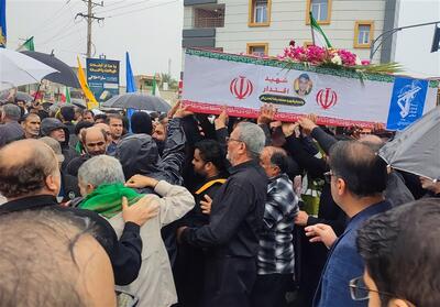  پیکر 2 شهید حملات آمریکایی- صهیونی در بندر دیر تشییع شد - تسنیم