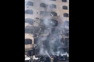  حمله دشمن به ساختمان مسکونی در جنوب شرق تهران