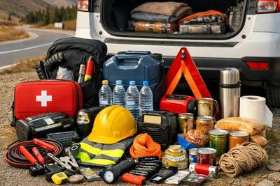  وسایل ضروری خودرو در شرایط اضطراری؛ از ابزار فنی تا لوازم پزشکی و خوراکی
