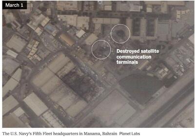  گزارش نیویورک‌تایمز از آسیب زیرساخت‌های نظامی آمریکا پس از حملات سنگین ایرا‌ن + ببینید