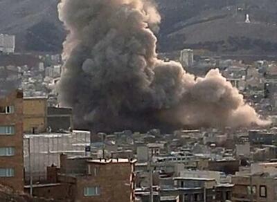  آسمان کردستان، غرق در صدای انفجار و سیاهی دود