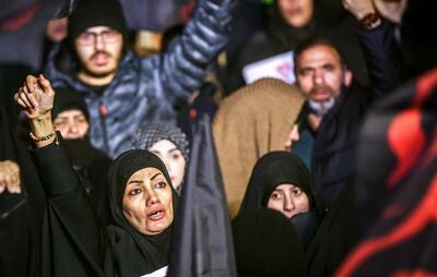  تصاویر؛ سوگواری شبانه در تهران