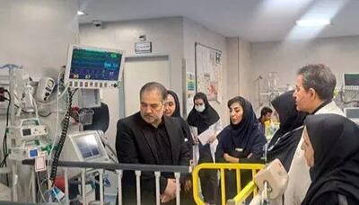  معاون پرستاری وزارت بهداشت از کودکان مجروح در مراکز درمانی عیادت کرد