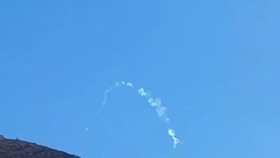  فیلم انهدام جنگنده اف۳۵ در شمال تهران