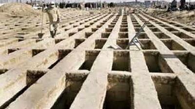  تدفین پیکر شهدا در قطعه ۴۲ بهشت زهرا (س)