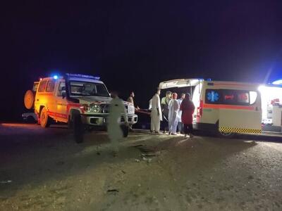  تصادف زنجیره‌ای در جاده ریگان- ایرانشهر / ١١ نفر مصدوم یک کشته