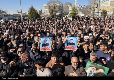  تشییع باشکوه 11 شهید حمله آمریکایی-صهیونی در قروه تصاویر - تسنیم