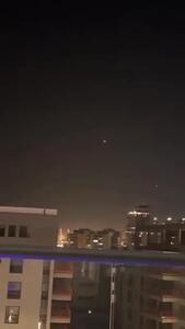  لحظه جا ماندن موشک اسرائیلی از موشک ایرانی/فیلم