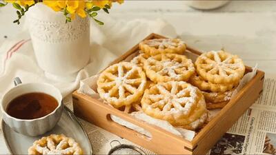  طرز تهیه شیرینی پنجره ای با نشاسته گندم