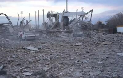  تصاویری از حمله اسرائیل به مجموعه ورزشی بعثت