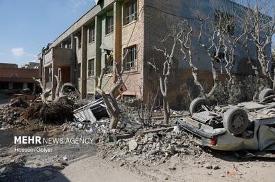  تصاویری از حمله امروز به ساختمان پلیس تهران