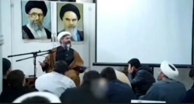  لحظه اصابت موشک به نزدیکی یک سخنرانی مذهبی در تهران