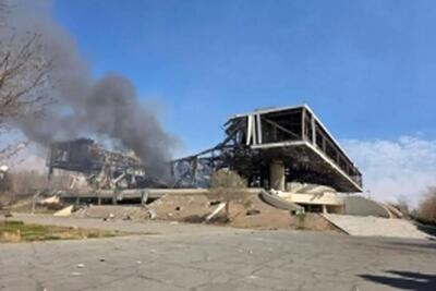  ویدئویی از داخل و بیرون سالن 12 هزار نفری آزادی پس از تخریب