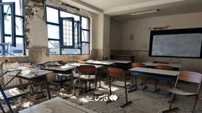  تصاویری از حمله موشکی به ۲ مدرسه در پرند