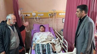  عیادت مدیرعامل پرسپولیس از مجروحان حملات آمریکایی - صهیونی