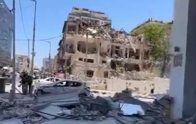  تصاویری از ویرانه‌های تل‌آویو پس از حملات موشکی ایران