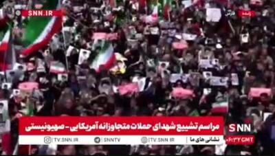  تشییع پیکر شهدای حمله صهیونی آمریکایی در استان فارس با حضور گسترده مردم برگزار شد+فیلم