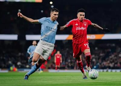  منچسترسیتی ۲ - ۲ ناتینگهام فارست/ اختلاف ۷ امتیازی شاگردان گواردیولا با صدر جدول