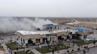  شهادت شهروندان در حمله موشکی به دو مجتمع بین راهی + عکس