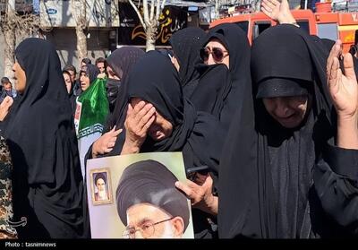  تشییع باشکوه پیکر مطهر شهیدان اورنگ و آزم در یاسوج تصاویر - تسنیم