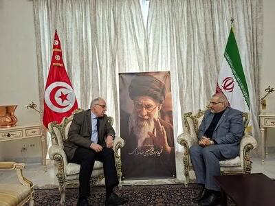  دفتر تسلیت شهادت مقام معظم رهبری در سفارت کشورمان در تونس باز شد+ عکس