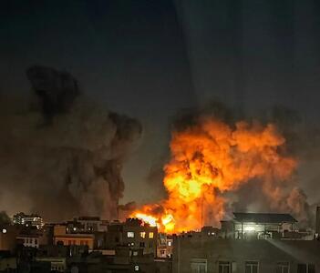  تازه‌ترین ویدیو از حملات امروز به جنوب تهران