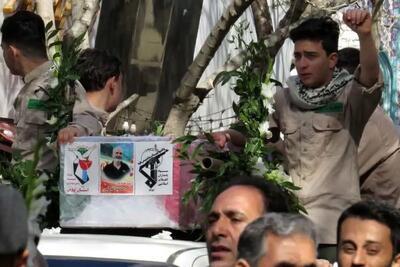  پیکر ۲ شهید بسیجی در قزوین تشییع شد