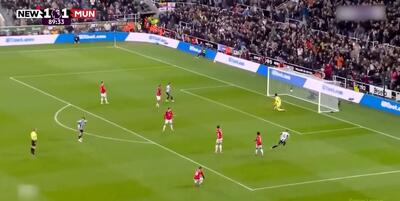  ویدئو: سوپرگل نیوکاسل به منچستریونایتد با گزارش عربی