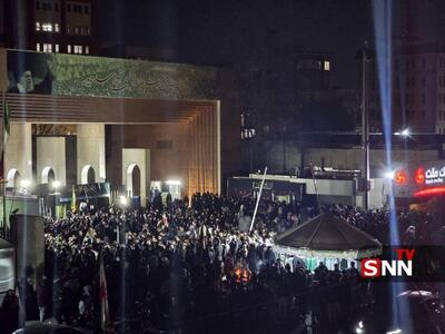  تجمعات مردم تهران همچنان ادامه دارد + فیلم