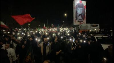 حضور گسترده شهروندان در مراسم پنجمین شب+ فیلم