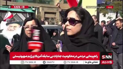  یک شهروند تهرانی با گریه در فراق رهبرانقلاب: منتقم خون رهبر هستیم / نمی‌گذاریم این پرچم بیفتد