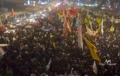  سیل عاشقان شهید سیدعلی خامنه‌ای در مسیر ناصریه عراق
