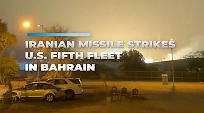  لحظه اصابت موشک هایپرسونیک ایران به ستاد فرماندهی آمریکا