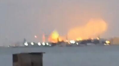  لحظه دریبل پدافند آمریکا و اصابت موشک ایران به هدف