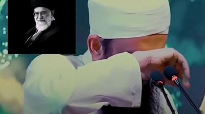  گریه طارق جمیل پس از شنیدن خبر شهادت رهبر انقلاب