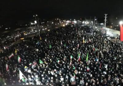  وداع با پیکر پاک 2 شهید وطن در میان انبوه عزاداران اسلامشهر فیلم - تسنیم