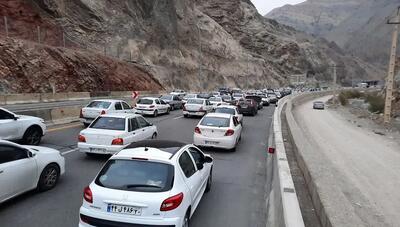  محور کندوان یک‌طرفه شد؛ ترافیک پرحجم و جاده‌های لغزنده در استان مازندران
