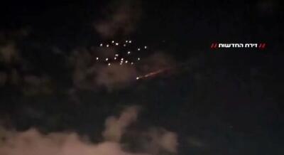  تصاویری از موشک‌های ایران در آسمان اسرائیل